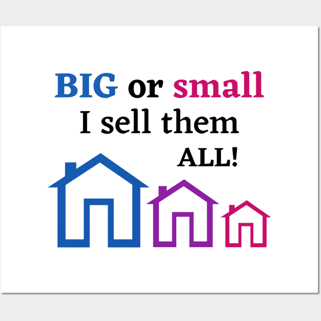 BIG or Small I sell them all! Real Estate Wall Art by Just4U